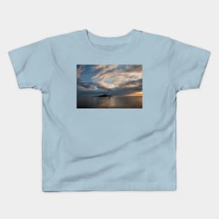 St Mary's Island at High Tide Kids T-Shirt